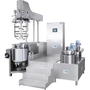 Cream Vacuum Emulsifying Mixer Machine With Heating Function homogenizer machine