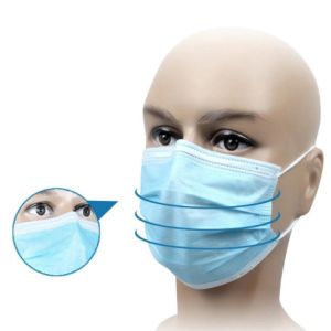 Buy cheap Civil Face Mask Disposable Earloop Blue 50Pcs from wholesalers
