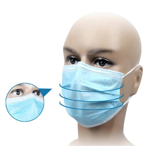 Quality Civil Face Mask Disposable Earloop Blue 50Pcs for sale
