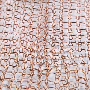 Hole 2*3mm Compressed Knitted Wire Mesh High Temperature Resistance