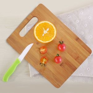 Buy cheap Bamboo Cutting Board Set Set of 3 with Easy Access Handle Hole and CE / EU Certification from wholesalers