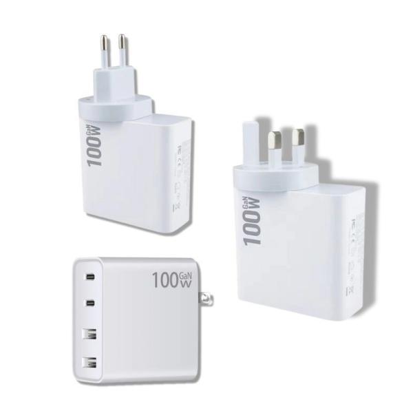 100w Usb C Charger 2 Pd 100W 30W Type C Qc 3.0 2 Usb Port Super Fast Charging