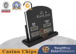 Buy cheap Imported Acrylic Carved Black Jack Casino Gambling Chips from wholesalers