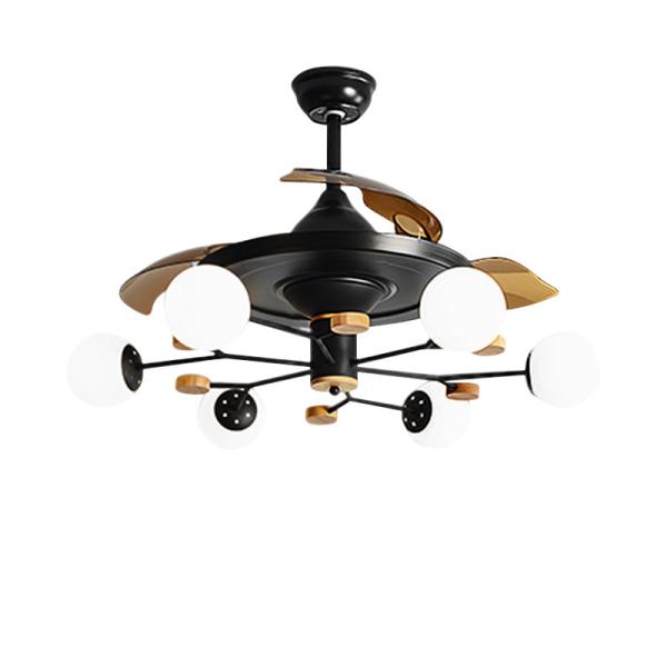 6 Bulbs Kitchen Ceiling Fans With Light 52in Ceiling Fan With Incandescent Light