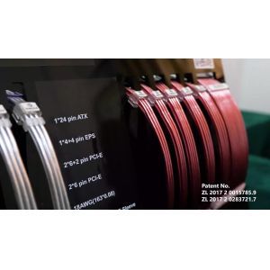 Buy cheap PC Pwer Supply Silver Plating Reflects Light Extension Cable for Computer Extension Cord 24PIN 4+4PIN 6+2PIN from wholesalers