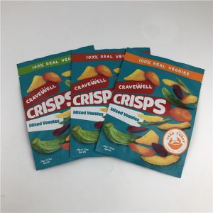 Custom Order Accepted Snack Chips Bag Packaging with Resealable and Screen