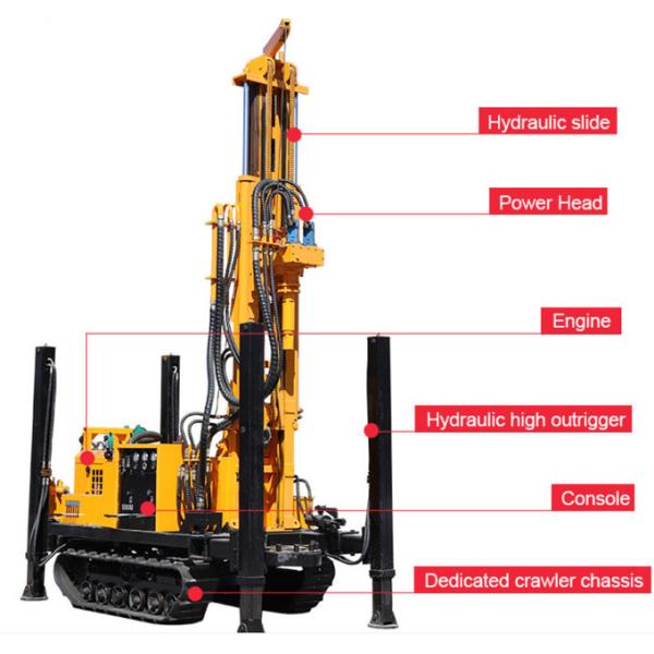 High-Performing Water Well Drilling Rig with 200 Meters Drilling Depth
