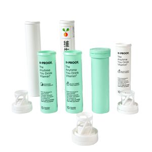 Minerals Industrial Plastic Vitamin C Effervescent Tablet Tubes With Desiccant