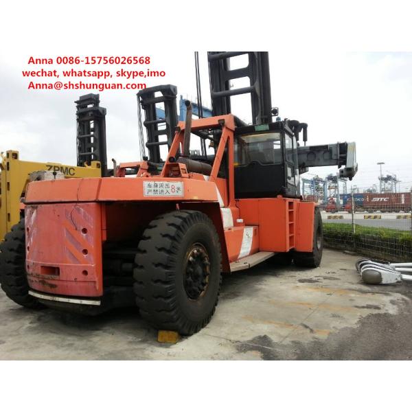 Flexible Used Container Handler , Reach Stacker Forklift Hydraulic Powered