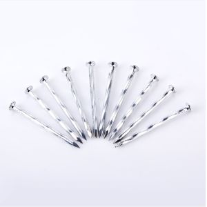 Buy cheap Construction Angular Spiral Concrete Nails P Head Electro Galvanized Finish from wholesalers