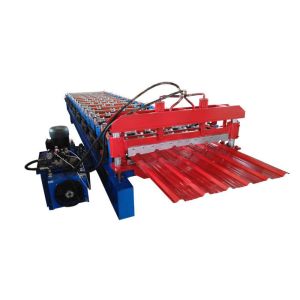 Solid Shaft IBR Sheet Roll Forming Machine Shaft Diameter 76mm Chain Transmissio