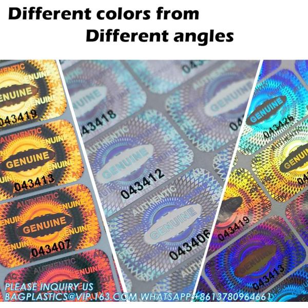 Buy cheap Authentic Hologram Labels/Stickers Silver Transfer Tamper Evident Security Warranty Void Seals/Stickers High Security from wholesalers