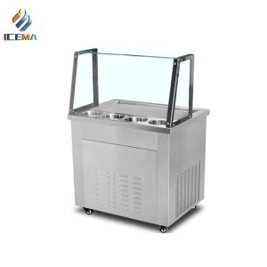 Buy cheap Commercial Fried Ice Cream Roll Maker Machine Double Pans from wholesalers