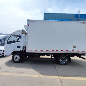 New Dongfeng 4x2 Manual Diesel Fish and Meat Transport Refrigerated Truck