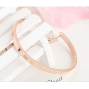 316L Stainless Steel Bracelet with Infinite Charm and Adjustable Chains