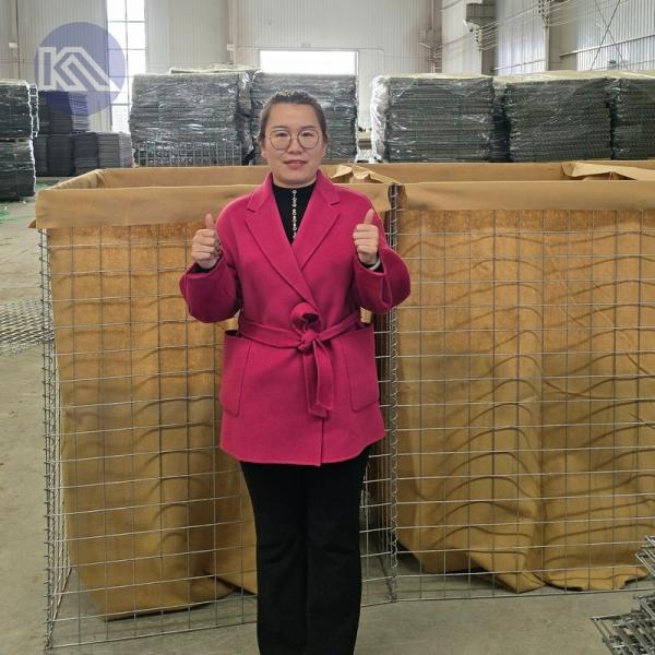 Hot Dipped Galvanized Hesco Barrier for Flood Control and Military Defense