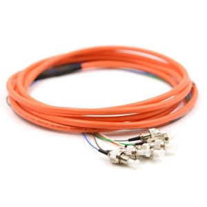 Buy cheap 3m 6 Core Multimode OM1 Optical Pigtail , FC Pigtail For Network Telecom FTTH from wholesalers