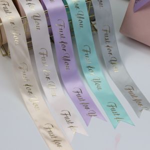 Buy cheap Printing Bouquet Flower Polyester Grosgrain Ribbon Cake Handmade DIY Satin product