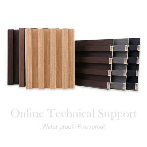 Buy cheap Moth Proof Wood Plastic Grille WPC Fluted Panel Exterior from wholesalers