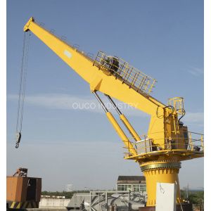 China 25t 20m Marine Cranes Stiff Boom With Rolled Steel Pedestal on sale