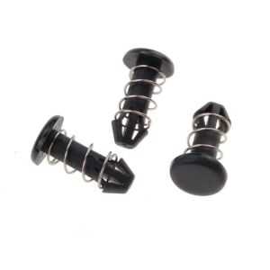 Computer Black plastic Nylon Spring Rivets With Metal Spring
