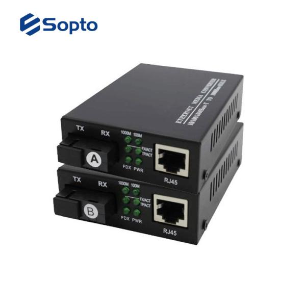 Quality 10/100/1000M Ethernet To Fiber Converter 1GE Ports for sale