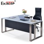 Buy cheap SGS Executive Glass Office Desk Corner Table Home Furniture from wholesalers