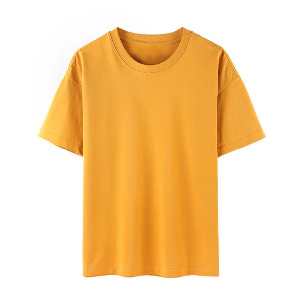 240 G Fashion Short Sleeve Round Collar Large Size Cotton T-Shirt