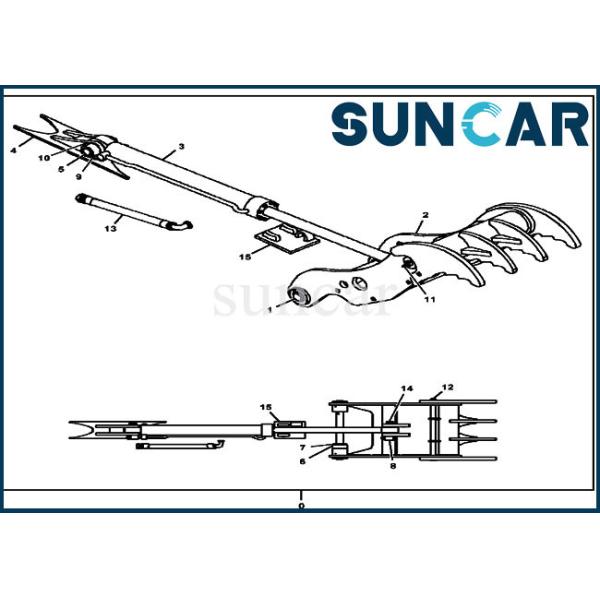 AT383237 Hydraulic Cylinder Seal Kit For 120D 130G John Deere Excavator Direct