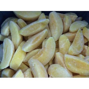 BRC New Crop 1/8 Cut IQF Frozen Peach Slices