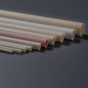China Round Alumina Ceramic Tubes Custom Design For Temperature Applications on sale