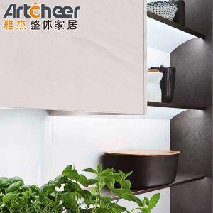 Buy cheap Pull Down Bamboo Design White Color Kitchen Cabinets with PVC Membrane Treatment from wholesalers