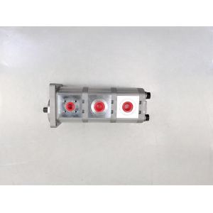 Buy cheap Iron and Aluminum alloy materials Hydraulic Gear Pump 12+12+9CC-15T-R Range for Construction Machinery Factory Supply Hydraulic Spare Parts from wholesalers