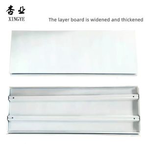 Milk White Gondola Display Rack Single Sided Medium Duty Shelves