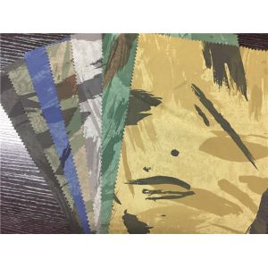 Buy cheap Thin Viscose Backing Pu Synthetic Leather Printed Camo Design For Jacket / Pants from wholesalers