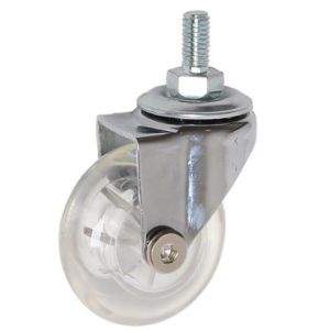 Buy cheap 2 Inch Transparent Wheel Threaded Stem Casters Urethane Casters product