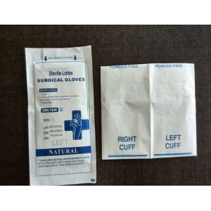 Buy cheap Micro Rough Surface Sterile Examination Gloves , White Latex Gloves Low Protein Level from wholesalers