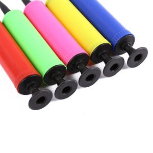 Single Item 17*3cm Colorful Mini Manual Air Helium Balloon Pump For Latex