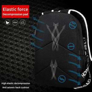 Buy cheap Factory wholesale OEM custom men trendy waterproof luminous school bags Laptop Backpack from wholesalers