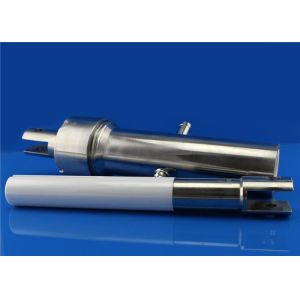 Buy cheap Custom Polished Ceramic Plunger Rod / Shaft with metal sleeve head from wholesalers