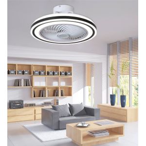 42inch Hanging Ceiling Fan With Light Retractable Fan Chandelier