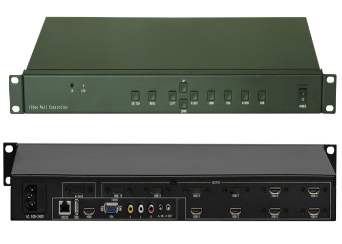 Buy cheap 3x2 LCD Video Wall Controller With RS232 Control 1 Input 6 Output from wholesalers