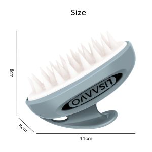 Buy cheap Gray Interchangeable Scalp Scrub Brush With 3 Hardness Levels from wholesalers