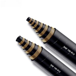 Abrasion Resistant Spiral Hydraulic Hose Pipe / SAE 100 R13 Hydraulic Hose 1/4