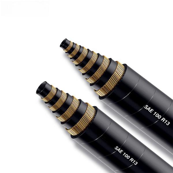 Abrasion Resistant Spiral Hydraulic Hose Pipe / SAE 100 R13 Hydraulic Hose 1/4