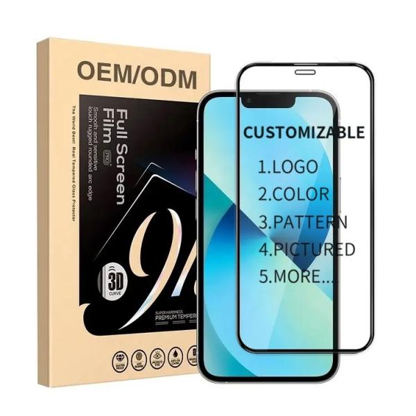 Buy cheap Customization OEM 9H 3D Screen Protector For IPhone 14 13 12 Pro Max from wholesalers