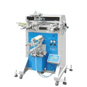 China Semi-Automatic Screen Printing Machine for Plastic Bottles and Glass Cups with Max Print Size φ120mm*250mm and 20pcs/min Speed on sale