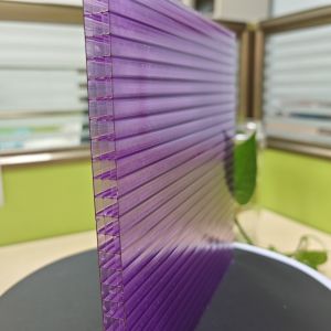 10mm 2.1m*5.8m Purple Polycarbonate Sheets Four-Layer Structure