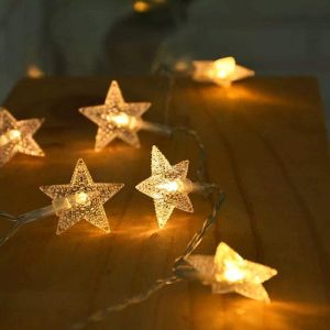Buy cheap Indoor Star String Lights Decoration for Girls Bedroom Wall Wedding Ramadan Led Extendable Waterproof Twinkle Lights 8 Modes from wholesalers