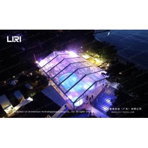 China Fire Retardant Party Event Tent With Transparent PVC Sidewall on sale